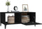 vidaXL - Salontafel - 90x50x40 - cm - bewerkt - hout - zwart