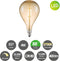 Home Sweet Home - Edison Vintage E27 LED filament lichtbron - Dimbaar - Amber G160 Ovaal 16/16/29cm 4W 400lm 2700K (1 stuk)