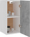 vidaXL - Hangkast - 29,5x31x60 - cm - bewerkt - hout - betongrijs