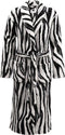 ZoHome Zebra Badjas Lang - Fleece - Maat M - Black/White