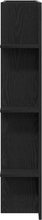 vidaXL - TV-kast - Muurbevestigd - Zwart - Eiken - 152x22x113 - cm