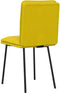 vidaXL - Eetkamerstoelen - 2 - st - fluweel - geel