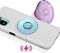 PopSockets PopGrip - Verwisselbare Telefoonbutton en Standaard - Lavendel Glitter (Doorzichtig)