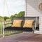 Coast 2-persoons Hangbank met Kussen - Zwart - 131 x 68 x 54 cm