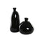 Vaas Home ESPRIT Zwart Gerecycled glas 22 x 22 x 51 cm