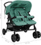 vidaXL - Tweelingkinderwagen - staal - groen