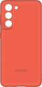 Samsung Galaxy S21 FE - Silicone Cover met Strap - Zacht en slank - Rood