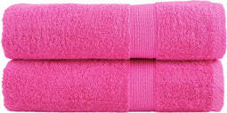 vidaXL - Handdoeken - SOLUND - 2 - st - 600 - g/m² - 50x100 - cm - roze
