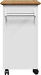 vidaXL - Keukentrolley - BODO - 72x45x80 - cm - wit - en - bruin