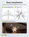Goobay LED 3D Christmas star, Ø 56 cm, 4.5 V outdoor transformer - outdoor star with timer and 18 po