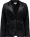 na-kd Velvet Blazer Dames - Reverskraag - Knoopsluiting - Zwart - Maat EU 38
