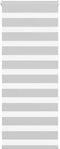 vidaXL - Zebra - rolgordijn - 65x150 - cm - stofbreedte - 60,9 - cm - lichtgrijs