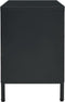 vidaXL - Tv-meubel - 105x35x52 - cm - staal - en - glas - zwart