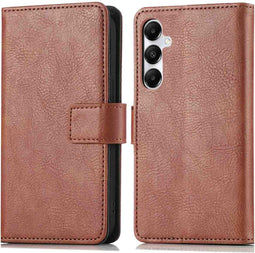 iMoshion Hoesje Geschikt voor Samsung Galaxy A15 (5G) / A15 (4G) Hoesje Met Pasjeshouder - iMoshion Luxe Bookcase - Bruin