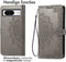 iMoshion Hoesje Geschikt voor Google Pixel 8 Hoesje Met Pasjeshouder - iMoshion Mandala Bookcase - Grijs