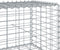 vidaXL - Schanskorf - 1100x100x50 - cm - gegalvaniseerd - ijzer - zilverkleurig