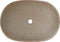 vidaXL - Opzetwasbak - ovaal - 59x40x14 - cm - keramiek - zandkleurig - en - bruin