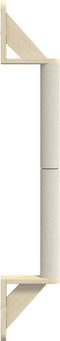 vidaXL - Kattenkrabpaal - wandgemonteerd - 109 - cm - sisal