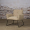 SIDD Dante coffeechair - fabric Teddy MJ8-3 Light brown