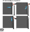 Infinity Goods - Verstelbaar Windscherm - 300 x 160 cm - Uitschuifbaar - Weerbestendig - Antraciet