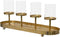 Kandelaar ijzer l15b48h12 cm chmp/gd