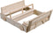 Houten Zandbak auto blank | SwingKing | Met 2 Bankjes en Deksel | FSC Hout