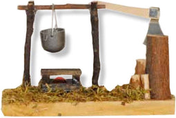 Euromarchi Vuur Voor Kerststal XA209-BA - 12 x 5 x 12 cm