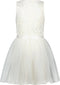 Le Chic SYMPHONY C212-5834 - Meisjes Jurk - Mouwloos met glimmend kant en tule rok - Maat 140