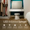 Mirlux Hollywood Spiegel 80x60CM - 18 LED-lampen - Bluetooth Speakers - Dimbaar - Zwart