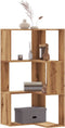 vidaXL - Boekenkast - 3-laags - hoek - 50x50x102 - cm - hout - artisanaal - eikenkleur