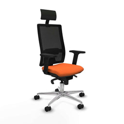 Bureaustoel met hoofdsteun Piqueras y Crespo 2D086N1 Oranje