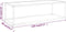 vidaXL - Salontafel - met - wit - marmerglas - 120x50x35 - cm - zwart