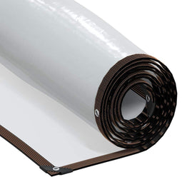 vidaXL - Doorzichtig - zeildoek - met - zeilringen - 1x8 - m - polyethyleen