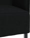vidaXL - Hoge - Rugbank - Zwart - 109x56x121 - cm - Stof