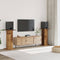 vidaXL - Speakerstandaards - 2 - st - 30x30x95 - cm - bewerkt - hout - oud - houtkleurig