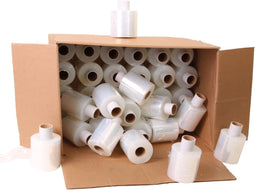 Mini wikkelfolie bundelfolie 20 micron 10 cm x 250 meter transparant 1-zijdig klevend | 24 stuks