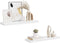 vidaXL - Wandschappen - zwevend - 80x23,5x3,8 cm - MDF - wit (2 stuks)