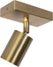Atmooz - Plafondspots Darcy 1 - Kleur : Goud Brons Plafondlamp - GU10 - Slaapkamer / Woonkamer / Eetkamer - Industrieel - Hoogte 16cm - Metaal