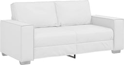 vidaXL - Loveseat - Sofa - in - Wit - - - 140 - cm - Kunstleer