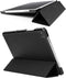 Selencia Tablet Hoes Geschikt voor Samsung Galaxy Tab A7 - Selencia Nuria Vegan Lederen Trifold Bookcase - Zwart /Zwart