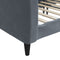 vidaXL - Slaapbank - 100x200 - cm - fluweel - donkergrijs