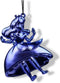 Ornament metaal alice blauw l12cm