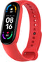 iMoshion Bandje Geschikt voor Xiaomi Mi Band 5 / 6 - iMoshion Siliconen band inkliksysteem ronde sluiting - Rood