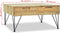vidaXL - Salontafel - 80x80x40 - cm - massief - teakhout