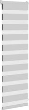 vidaXL - Zebra - rolgordijn - 50x100 - cm - stofbreedte - 45,9cm - lichtgrijs