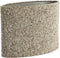 Light&living Kap ovaal recht smal 45-21-32 cm OSIRE grijs-bruin