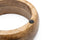 Designed by Lotte Mandira - Hondenvoerbak - Hout + RVS bakje - 16,5 cm