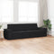 vidaXL - Vloersofa - Bed - 2-in-1 - Zwart - 245x150x60.5 - cm - Stof