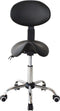 Zadelkruk rugleuning ergonomisch kantelbaar - kapperskruk - tabouret - hoogte verstelbaar