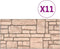 vidaXL - 10 - st - Wandpanelen - 3D - beige - baksteen - EPS